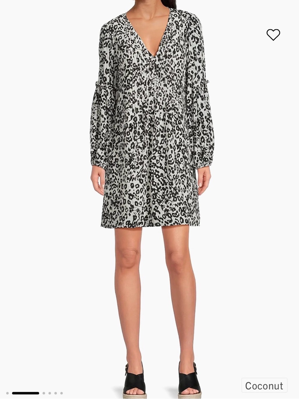 Lilly Pulitzer Black and White Leopard-Print Mini Dress - Picture 3 of 4